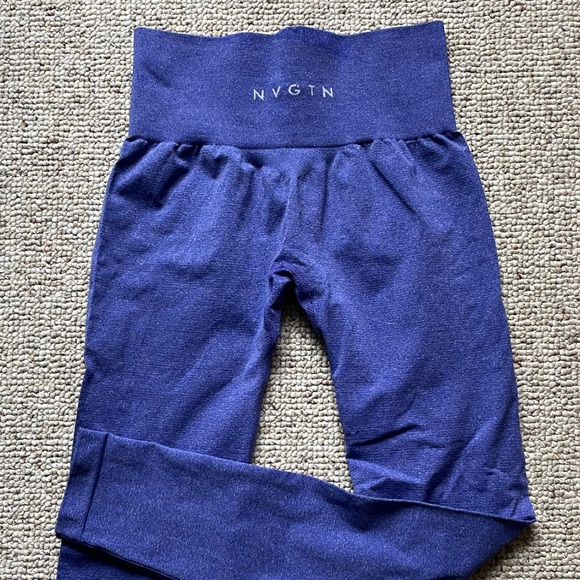 ❌SOLD- NVGTN Electric Blue NV Seamless Leggings - Picture 3 of 4